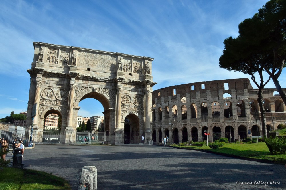 L'Arco di Costantino e il Colosseo - Roma 